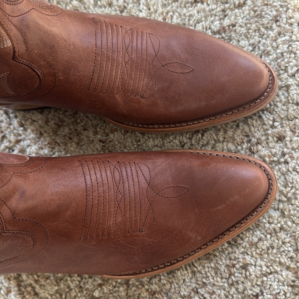 Tecovas Women's Brown Leather Boots - Picture 13 of 15